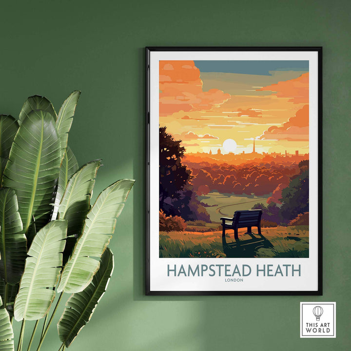 Hampstead Heath Poster view our best collection or travel posters and prints - ThisArtWorld