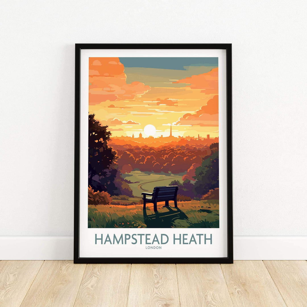 Hampstead Heath Poster view our best collection or travel posters and prints - ThisArtWorld