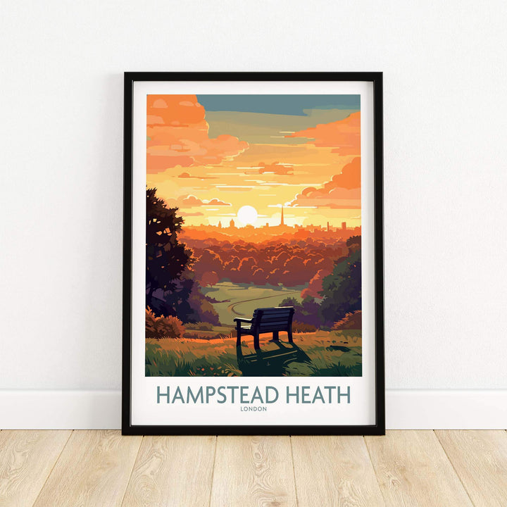 Hampstead Heath Poster view our best collection or travel posters and prints - ThisArtWorld