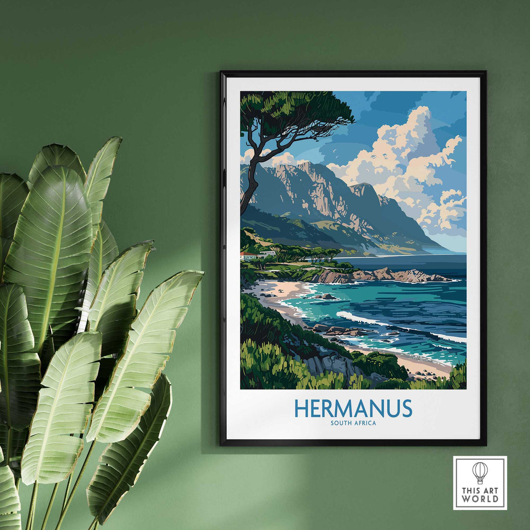 Hermanus South Africa Travel Poster-This Art World