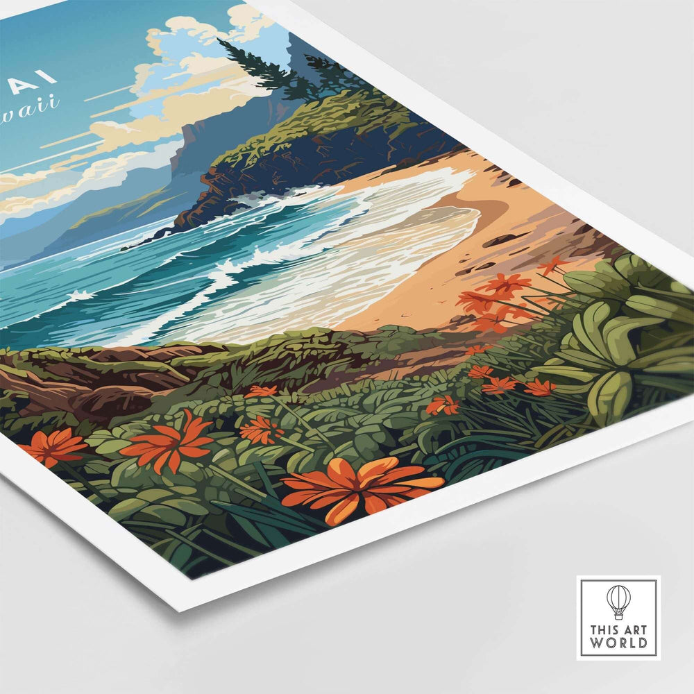 Kauai Print part of our best collection or travel posters and prints - This Art World