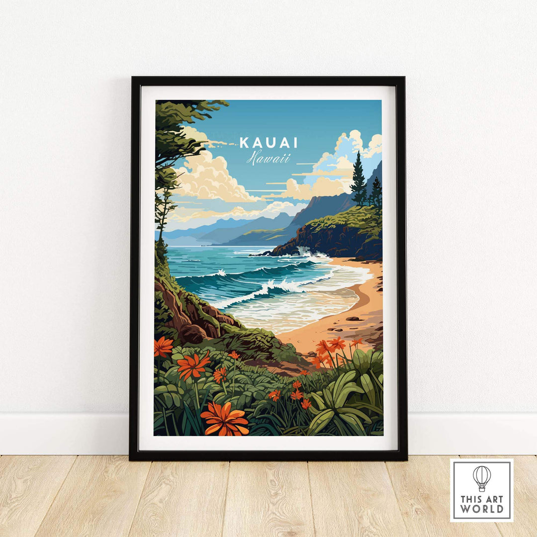 Kauai Print part of our best collection or travel posters and prints - This Art World