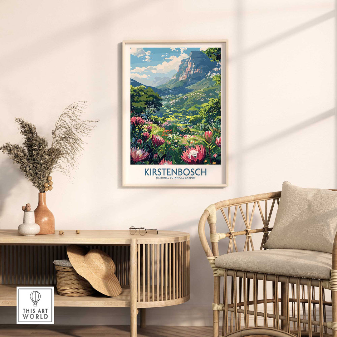 Kirstenbosch Travel Poster-This Art World