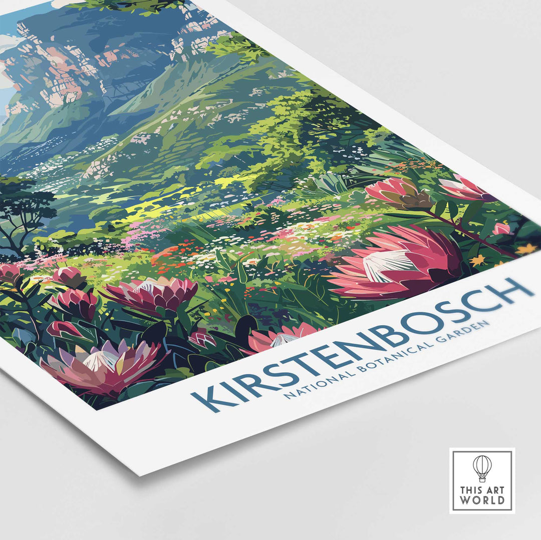 Kirstenbosch Travel Poster-This Art World