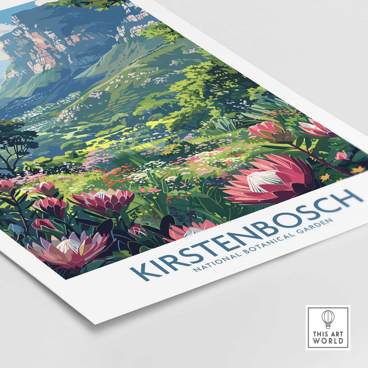 Kirstenbosch Travel Poster-This Art World