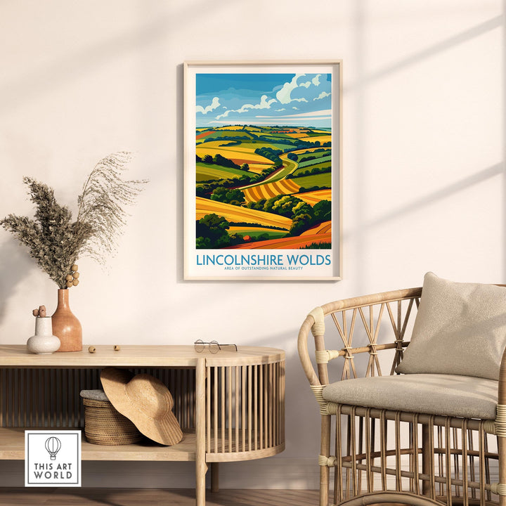 Lincolnshire Wolds Print