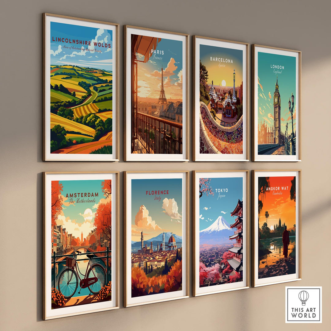 Lincolnshire Wolds Travel Poster
