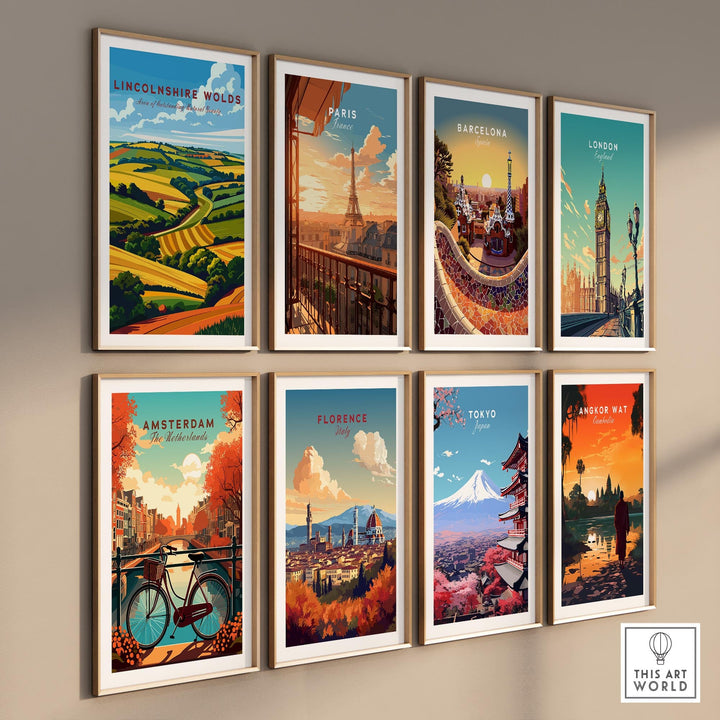 Lincolnshire Wolds Travel Poster