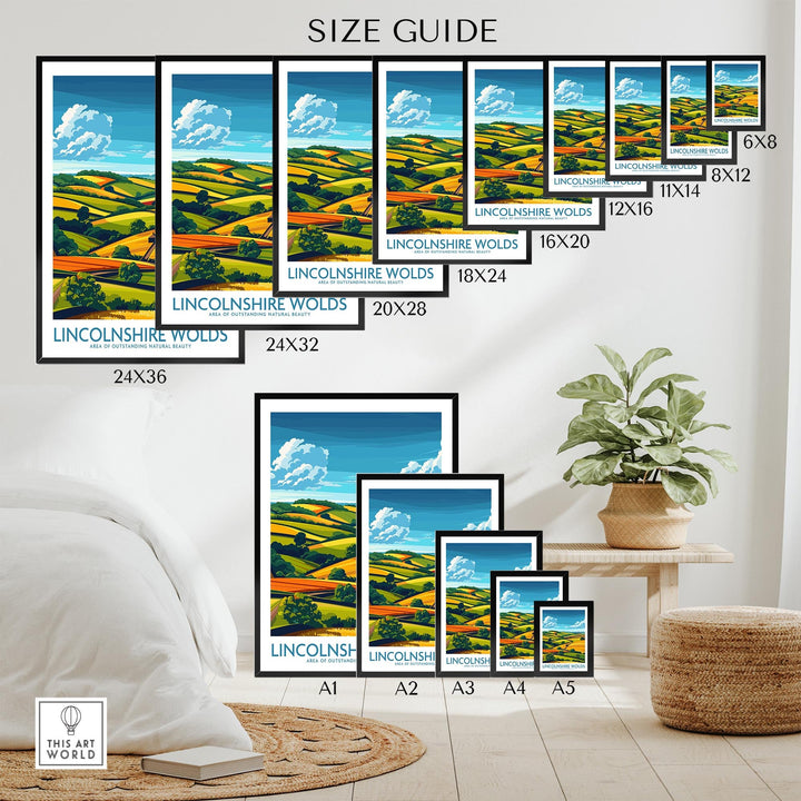 Lincolnshire Wolds Wall Art Poster
