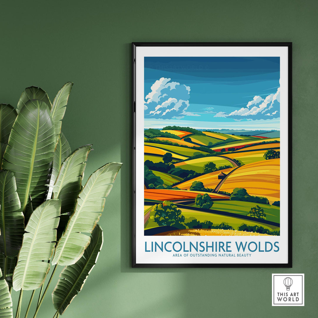 Lincolnshire Wolds Wall Art Poster