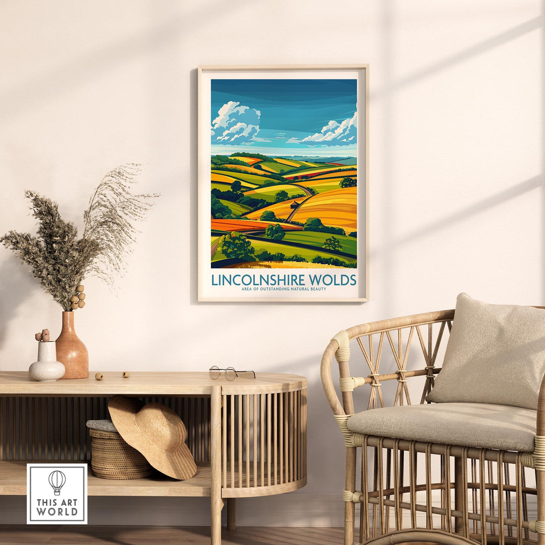 Lincolnshire Wolds Wall Art Poster