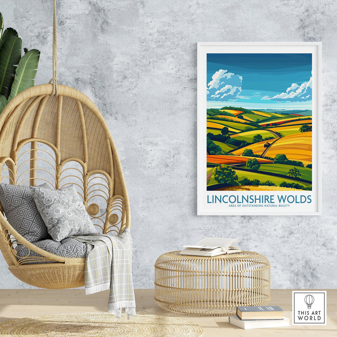 Lincolnshire Wolds Wall Art Poster