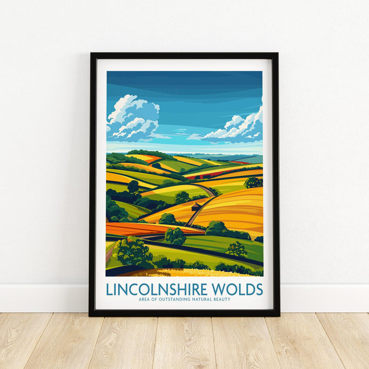 Lincolnshire Wolds Wall Art Poster