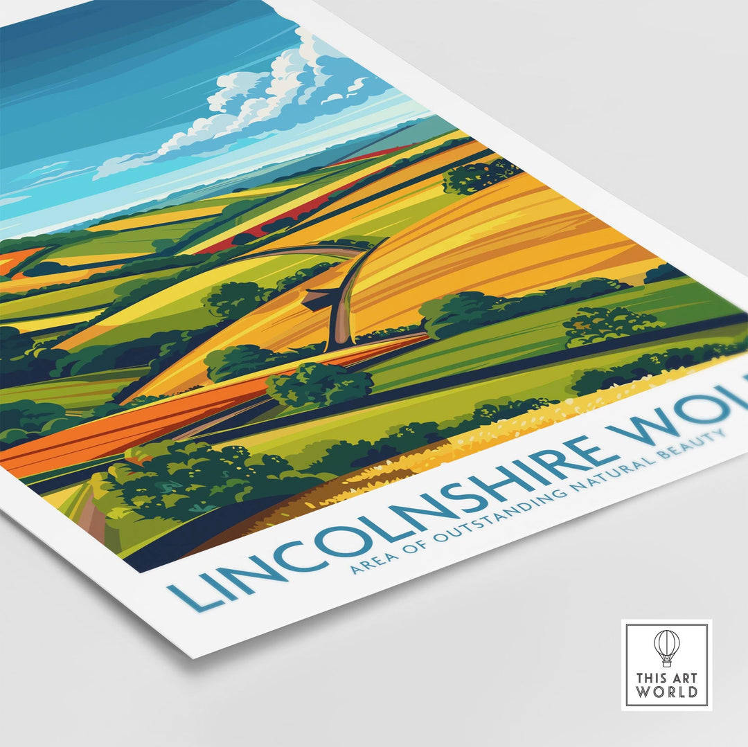 Lincolnshire Wolds Wall Art Poster
