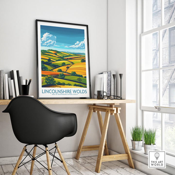 Lincolnshire Wolds Wall Art Poster