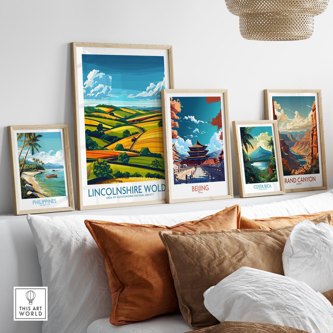 Lincolnshire Wolds Wall Art Poster