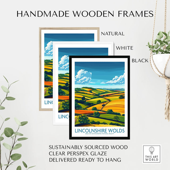 Lincolnshire Wolds Wall Art Poster