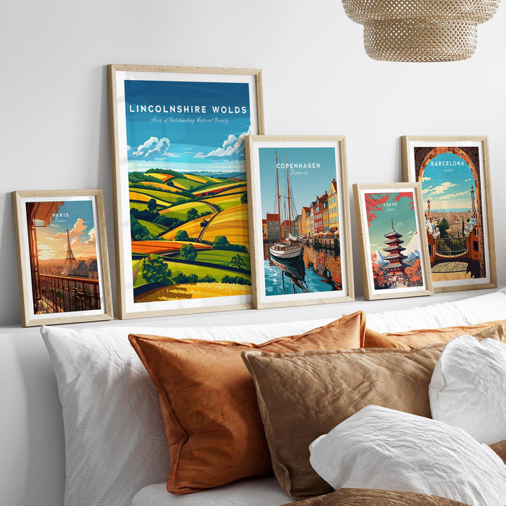 Lincolnshire Wolds Wall Art Print