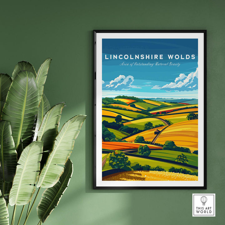 Lincolnshire Wolds Wall Art Print