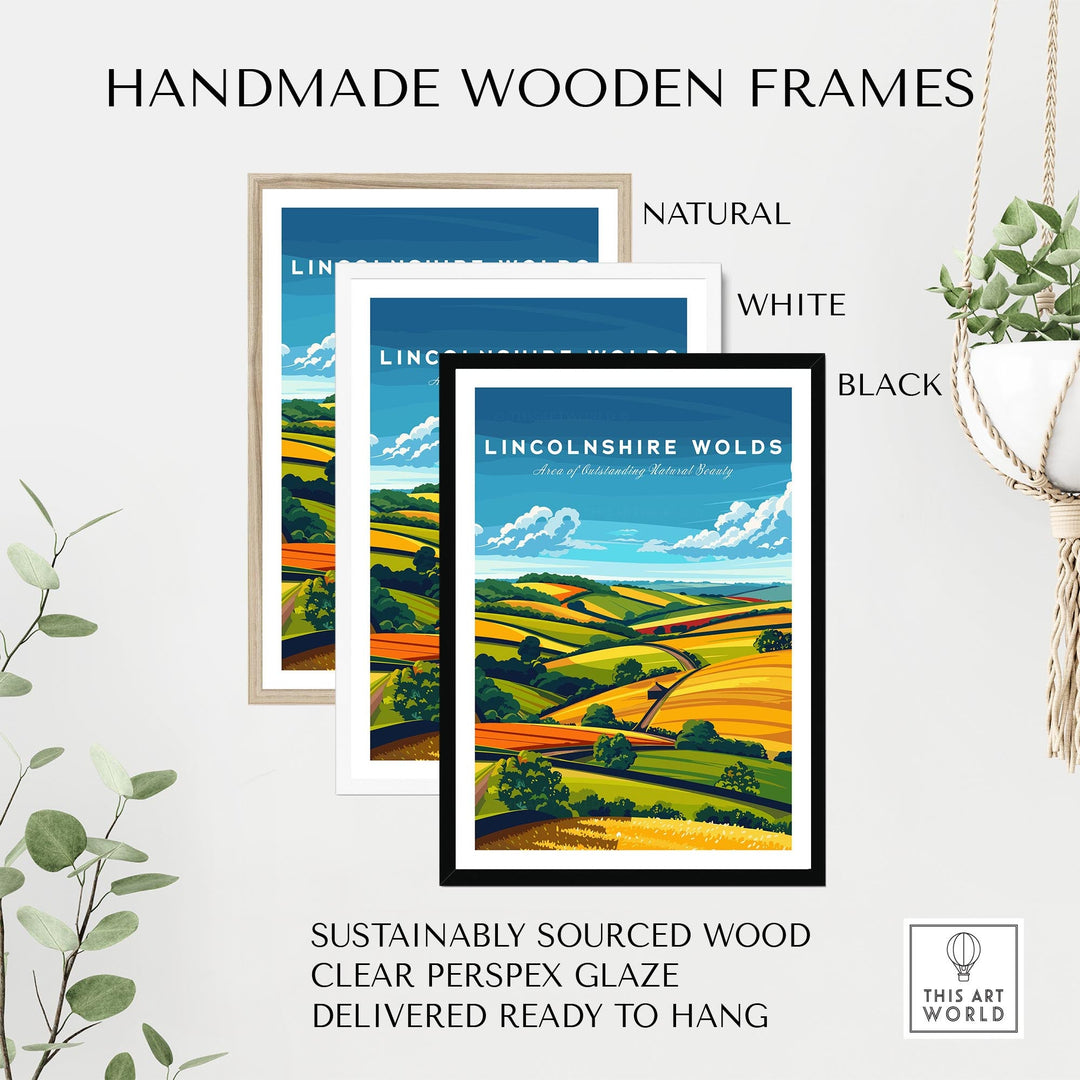 Lincolnshire Wolds Wall Art Print