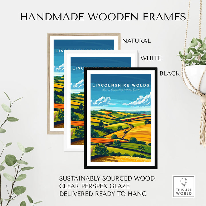 Lincolnshire Wolds Wall Art Print