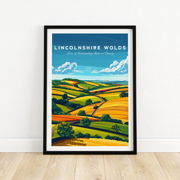 Lincolnshire Wolds Wall Art Print