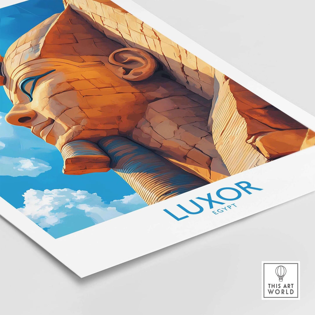 Luxor Egypt Travel Poster