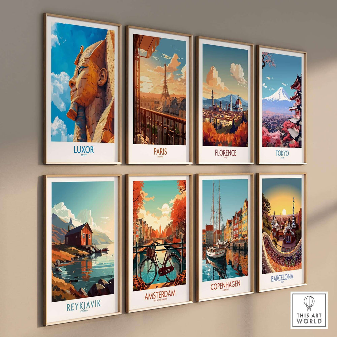 Luxor Egypt Travel Poster