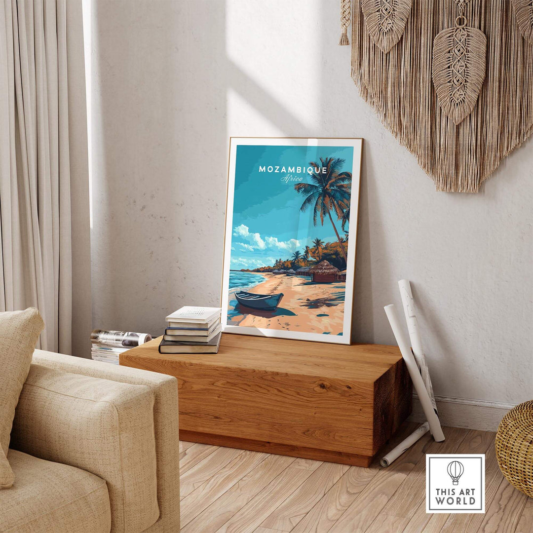 Mozambique Travel Poster