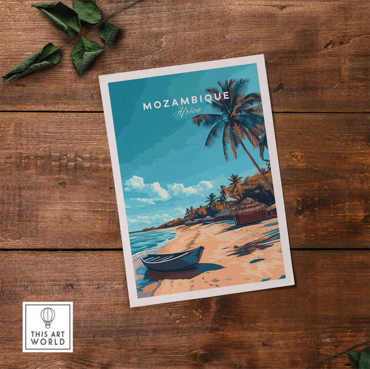 Mozambique Travel Poster