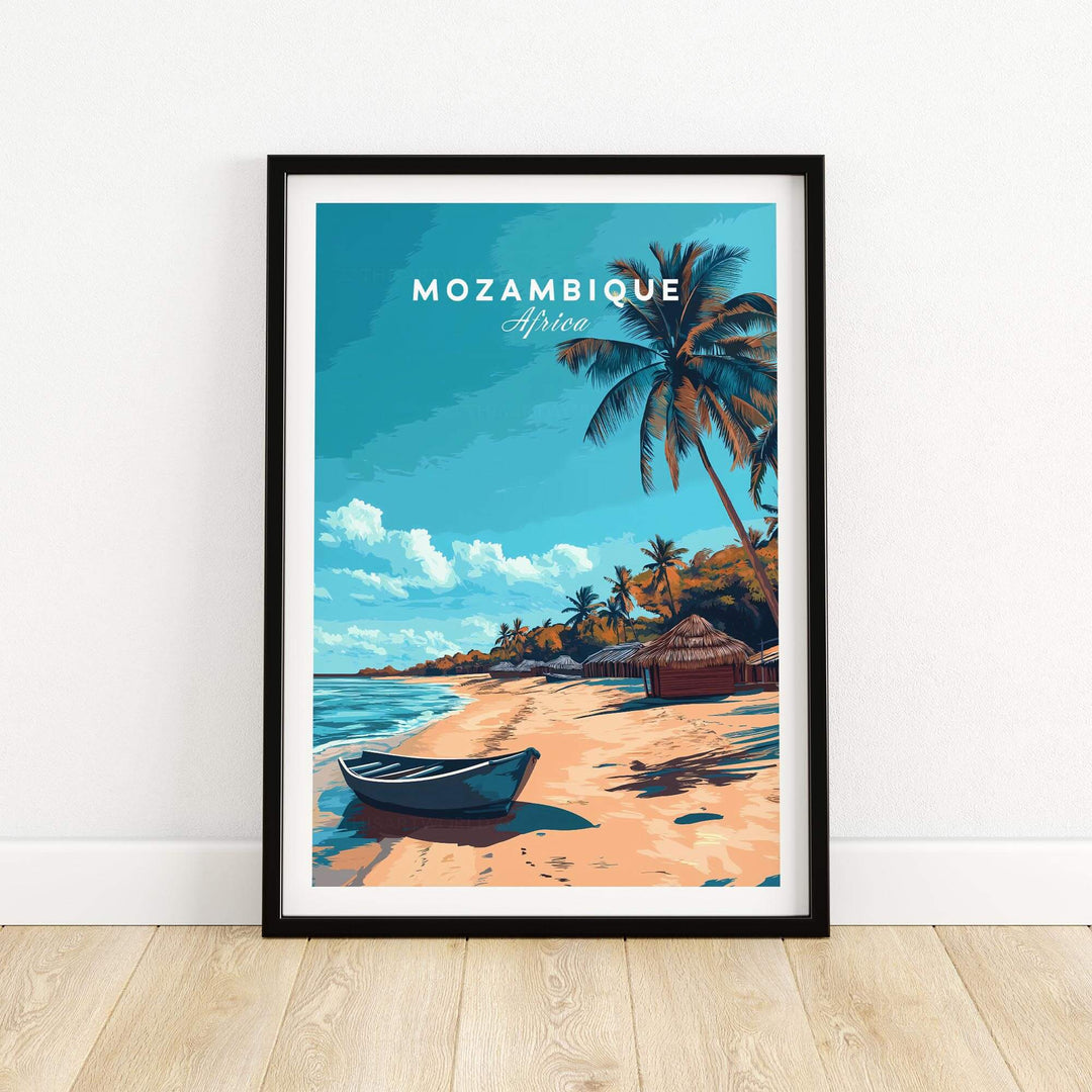 Mozambique Travel Poster