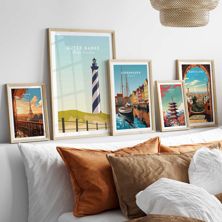 Outer Banks Minimalist Poster-This Art World