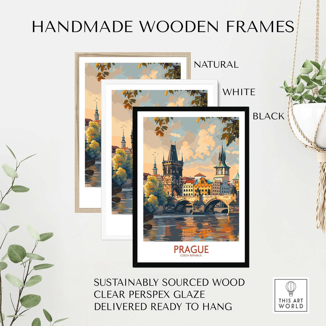 Prague Travel Poster view our best collection or travel posters and prints - ThisArtWorld