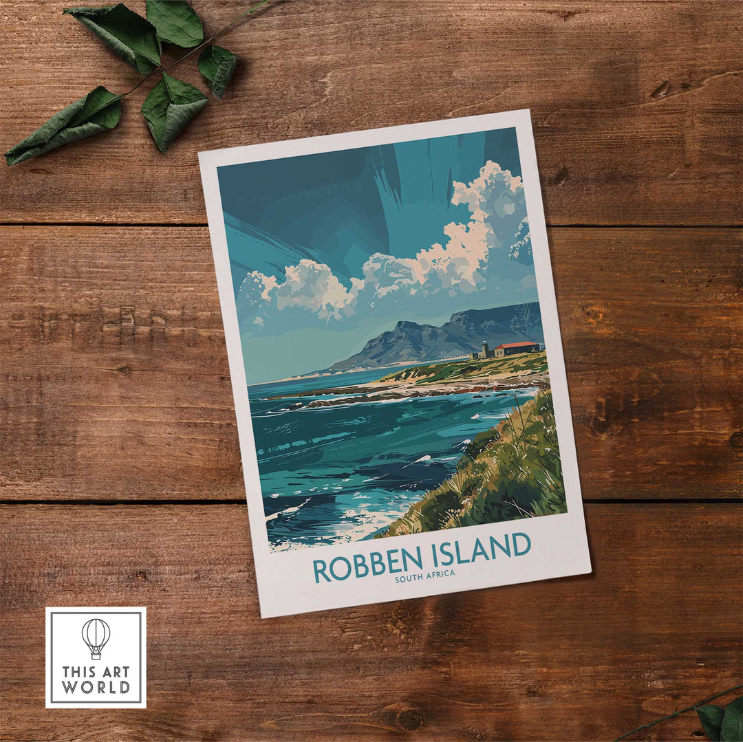 Robben Island Travel Poster South Africa-This Art World