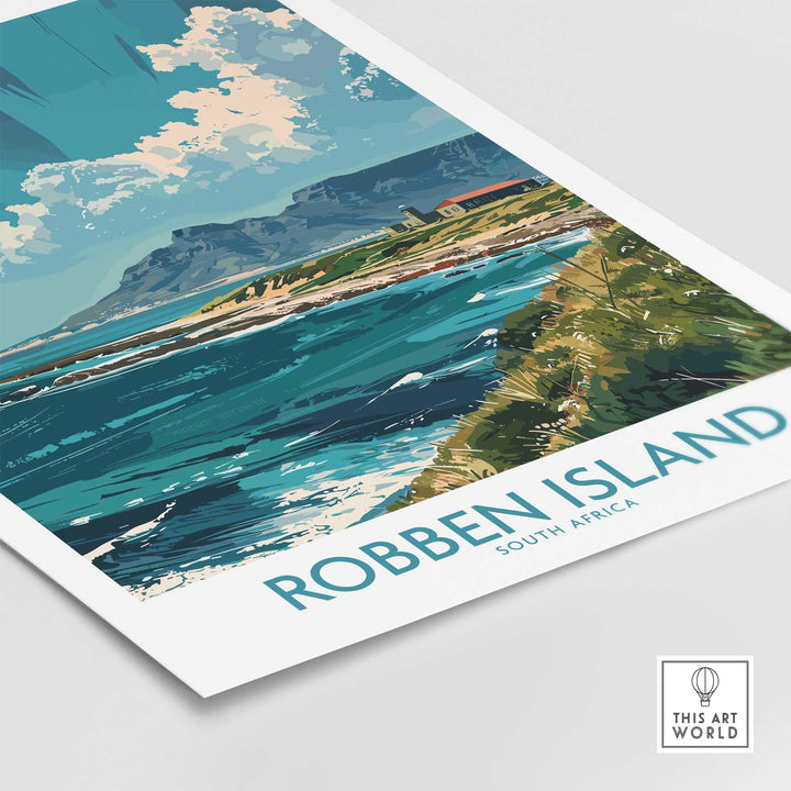 Robben Island Travel Poster South Africa-This Art World