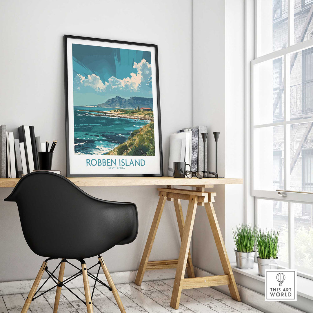Robben Island Travel Poster South Africa-This Art World