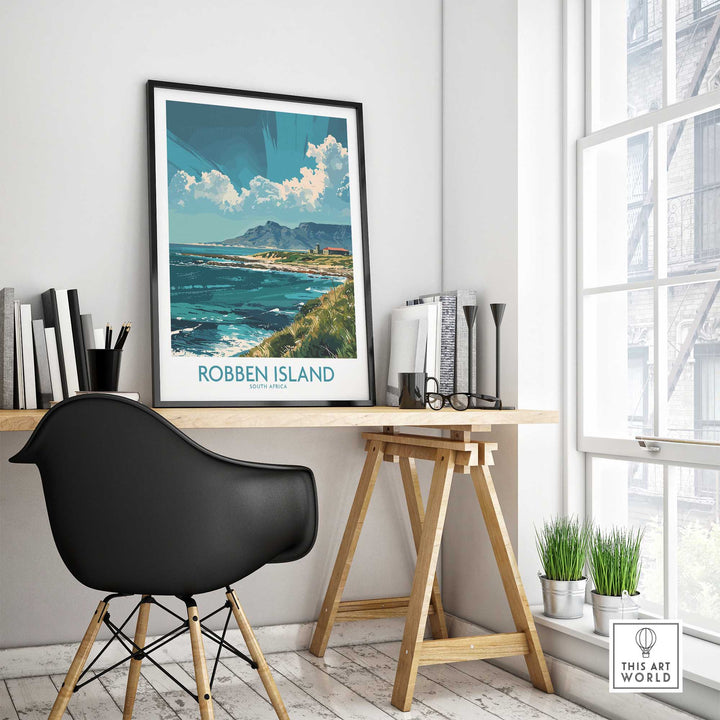 Robben Island Travel Poster South Africa-This Art World