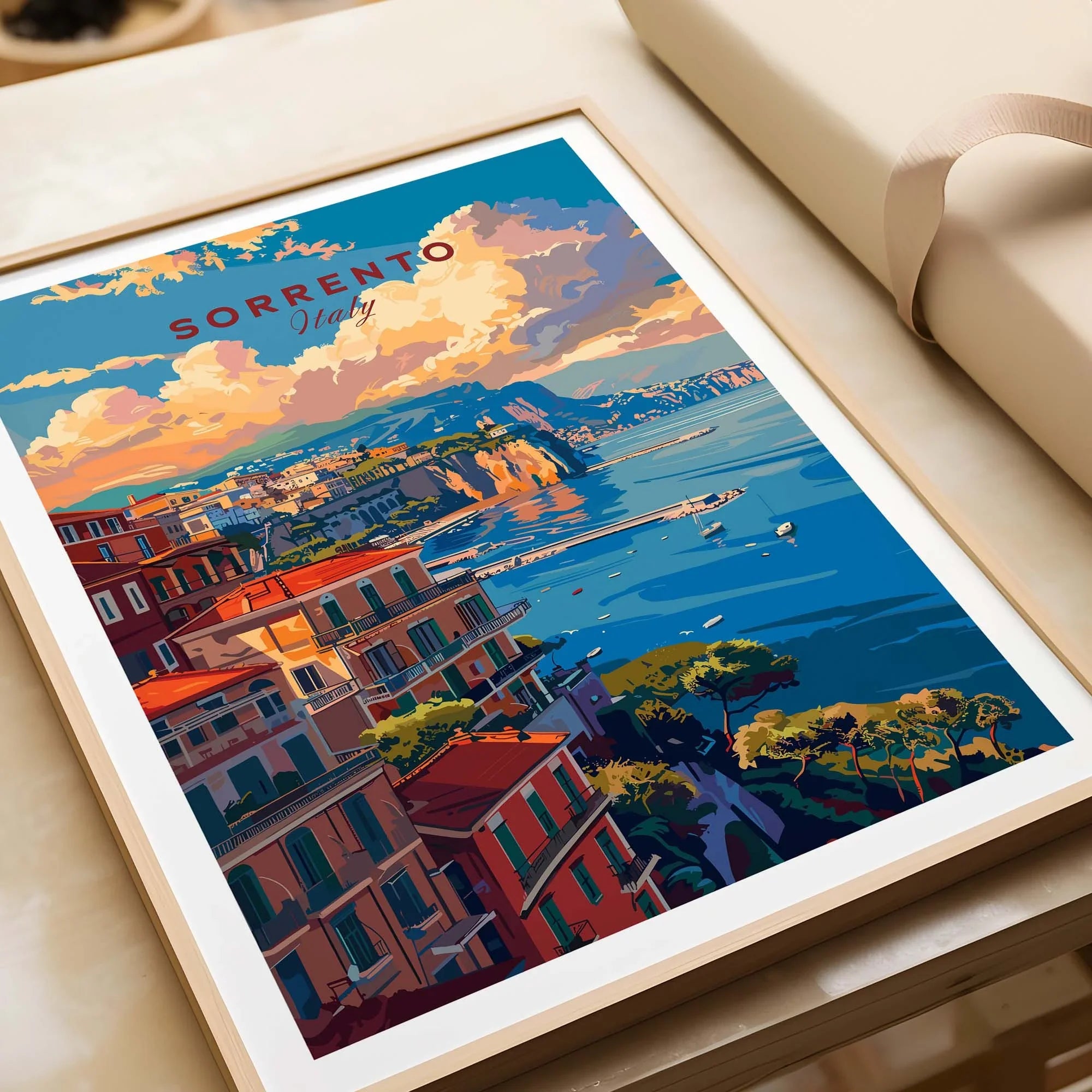 Sorrento Wall Art Print - Coastal Home Decor – This Art World