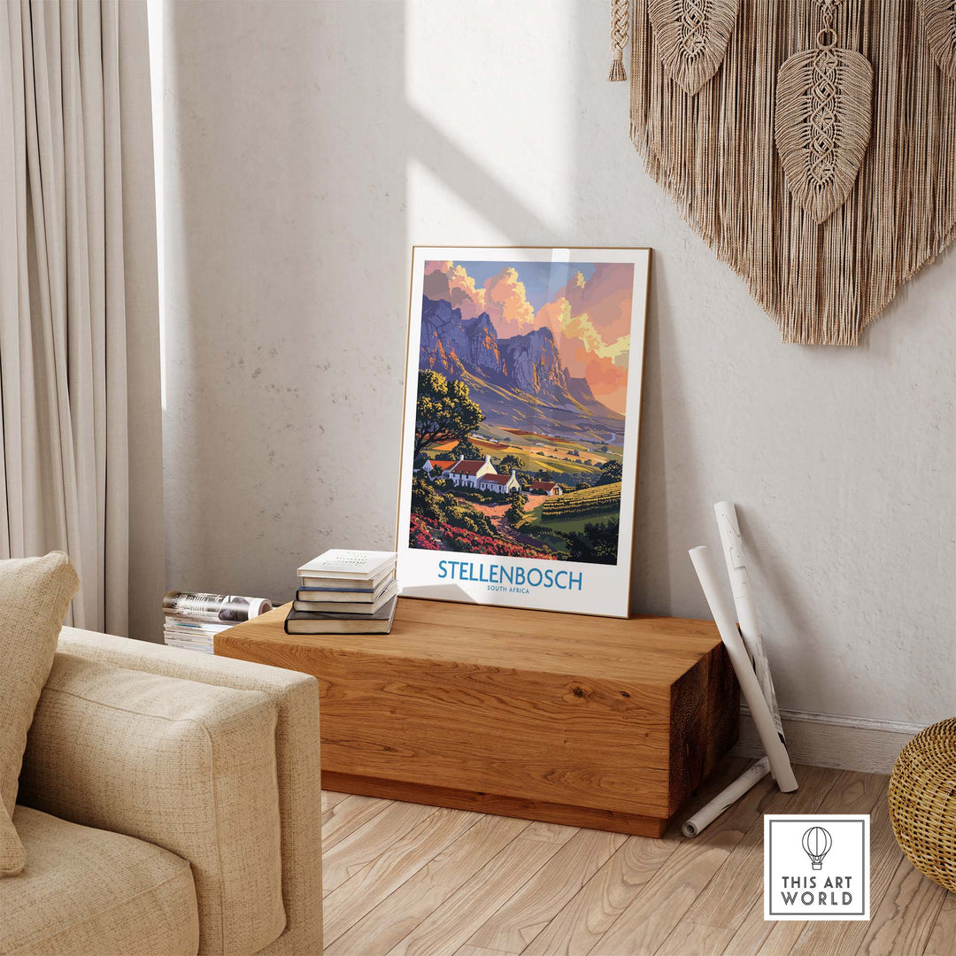 Stellenbosch Art Print view our best collection or travel posters and prints - ThisArtWorld