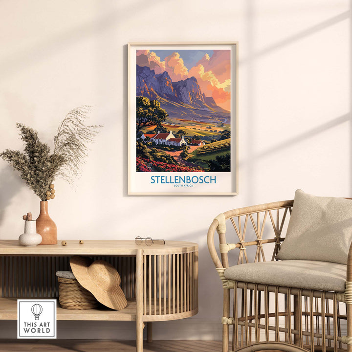 Stellenbosch Art Print view our best collection or travel posters and prints - ThisArtWorld