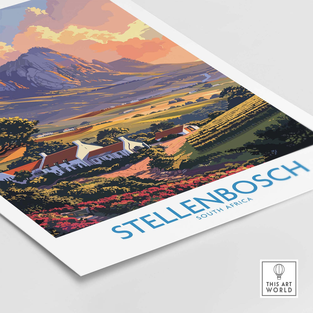 Stellenbosch Art Print view our best collection or travel posters and prints - ThisArtWorld