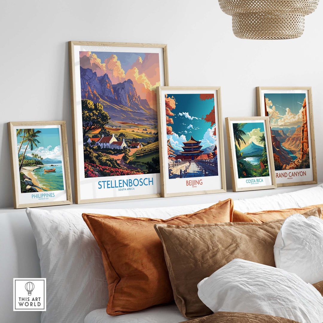 Stellenbosch Art Print view our best collection or travel posters and prints - ThisArtWorld