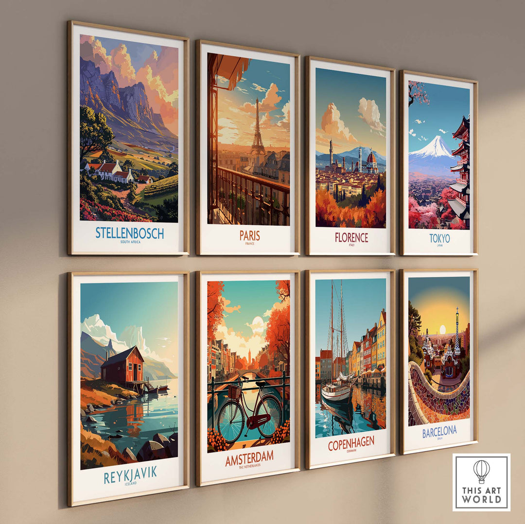 Stellenbosch Art Print view our best collection or travel posters and prints - ThisArtWorld