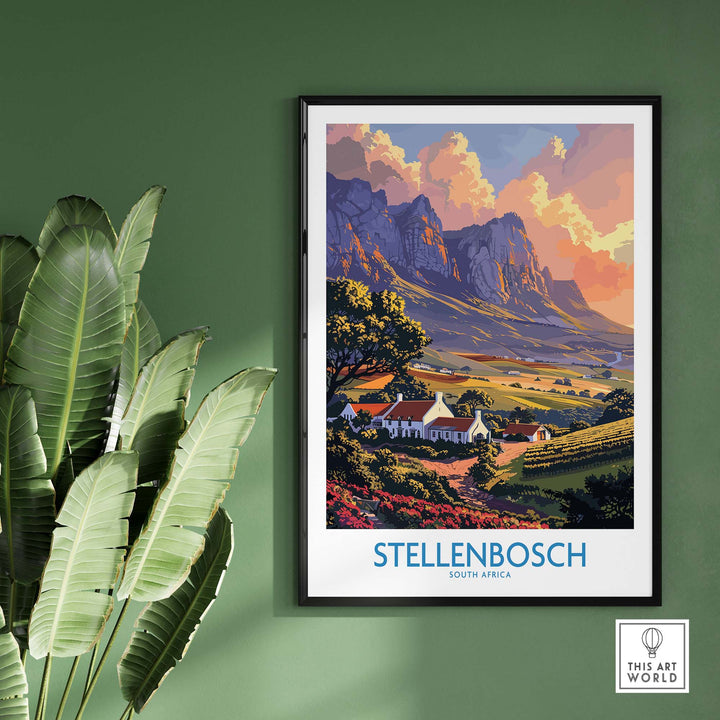 Stellenbosch Art Print view our best collection or travel posters and prints - ThisArtWorld