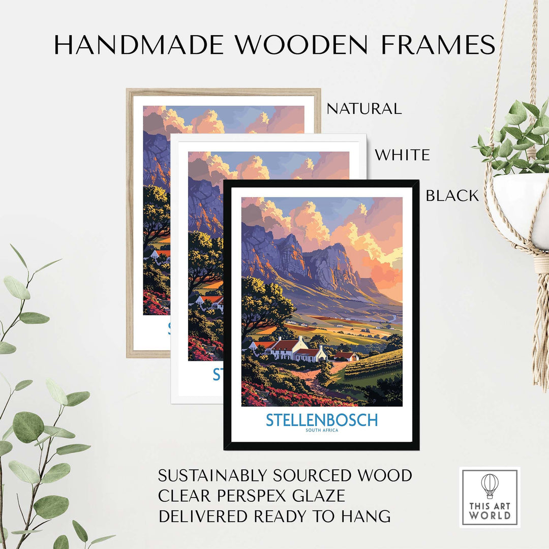 Stellenbosch Art Print view our best collection or travel posters and prints - ThisArtWorld