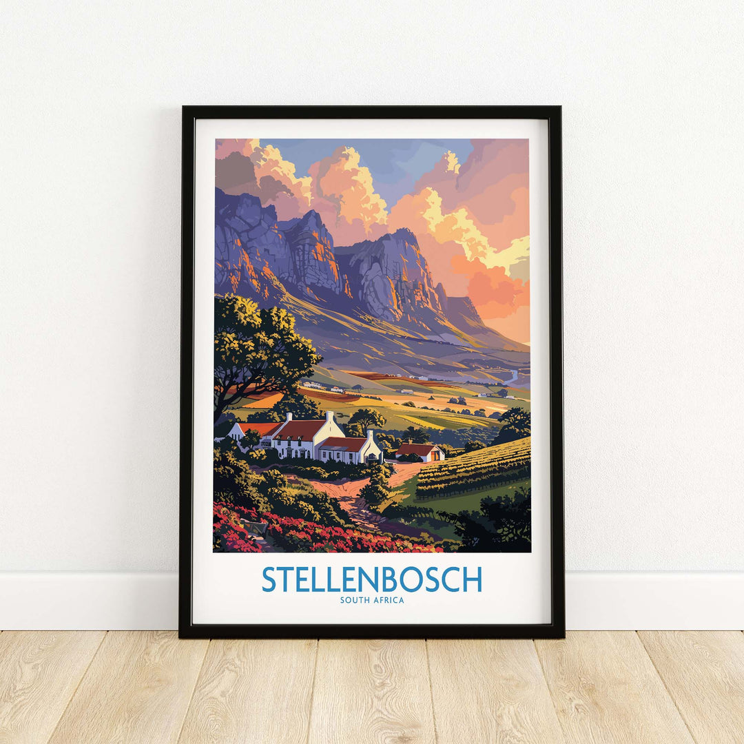 Stellenbosch Art Print view our best collection or travel posters and prints - ThisArtWorld