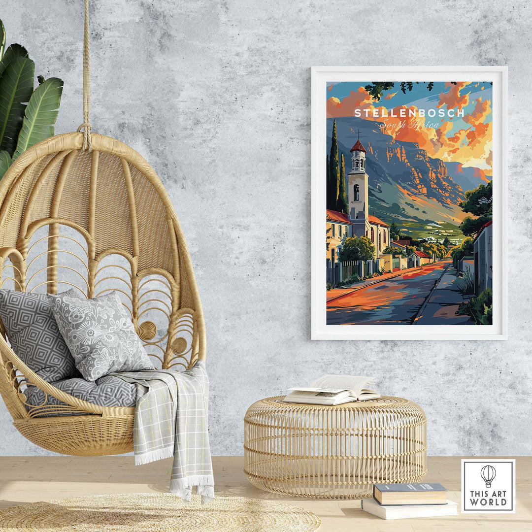Stellenbosch Poster view our best collection or travel posters and prints - ThisArtWorld
