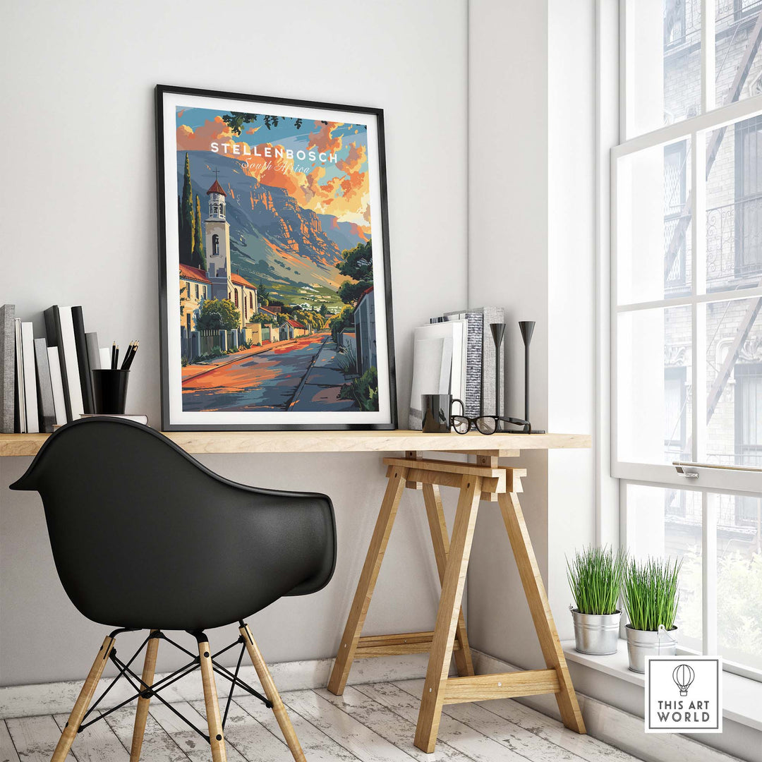 Stellenbosch Poster view our best collection or travel posters and prints - ThisArtWorld