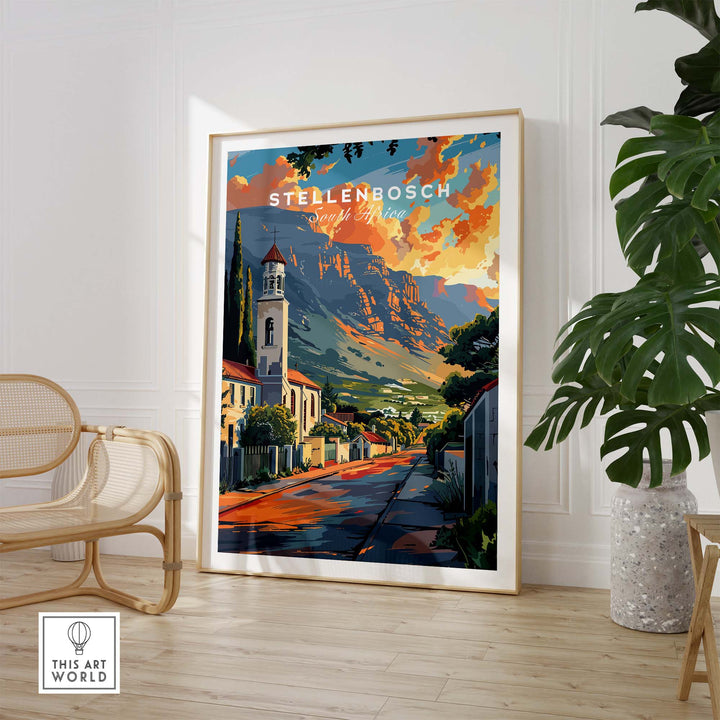 Stellenbosch Poster view our best collection or travel posters and prints - ThisArtWorld