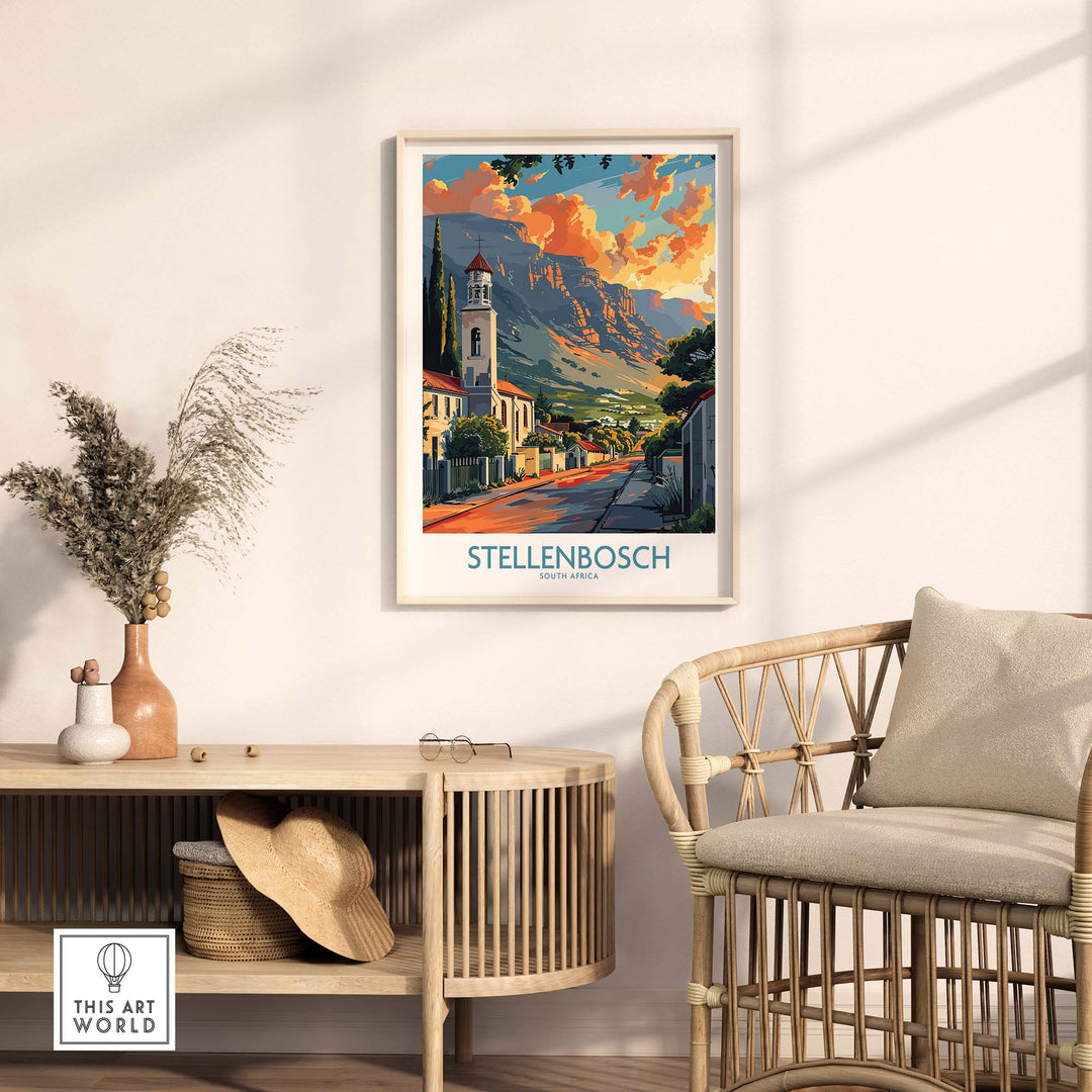 Stellenbosch Print view our best collection or travel posters and prints - ThisArtWorld
